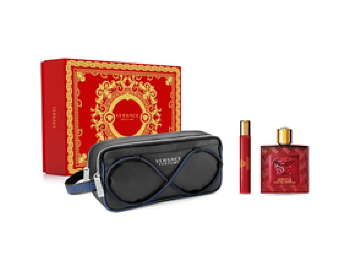 Versace-Eros Flame SET EDP 100 ml + miniature EDP 10 ml + cosmetic bag-100ml