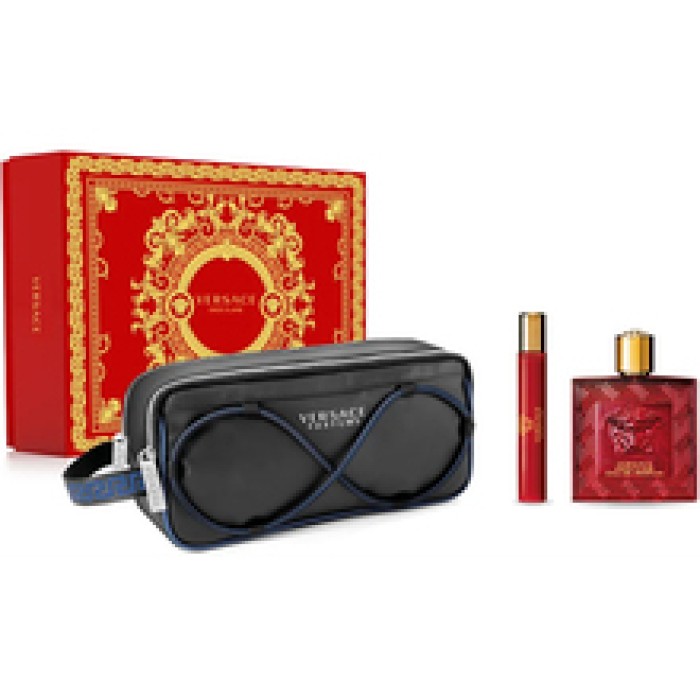 Versace-Eros Flame SET EDP 100 ml + miniature EDP 10 ml + cosmetic bag-100ml