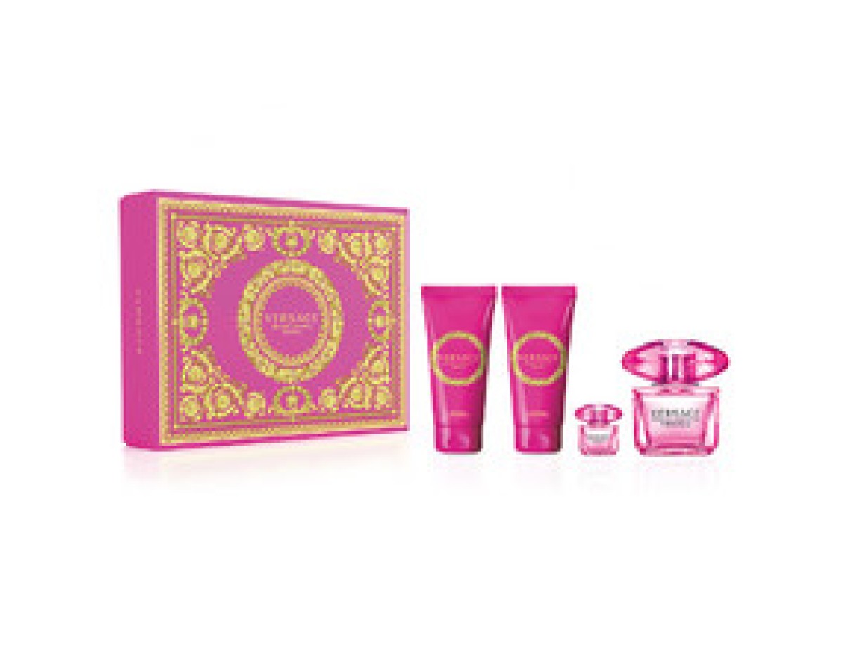 Versace-Bright Crystal Absolu EDP Gift Set 90 ml, body lotion 100 ml, shower gel 100 ml and miniature EDP 5 ml-90ml Versace-Bright Crystal Absolu EDP Gift Set 90 ml, body lotion 100 ml, shower gel 100 ml and miniature EDP 5 ml-90ml
