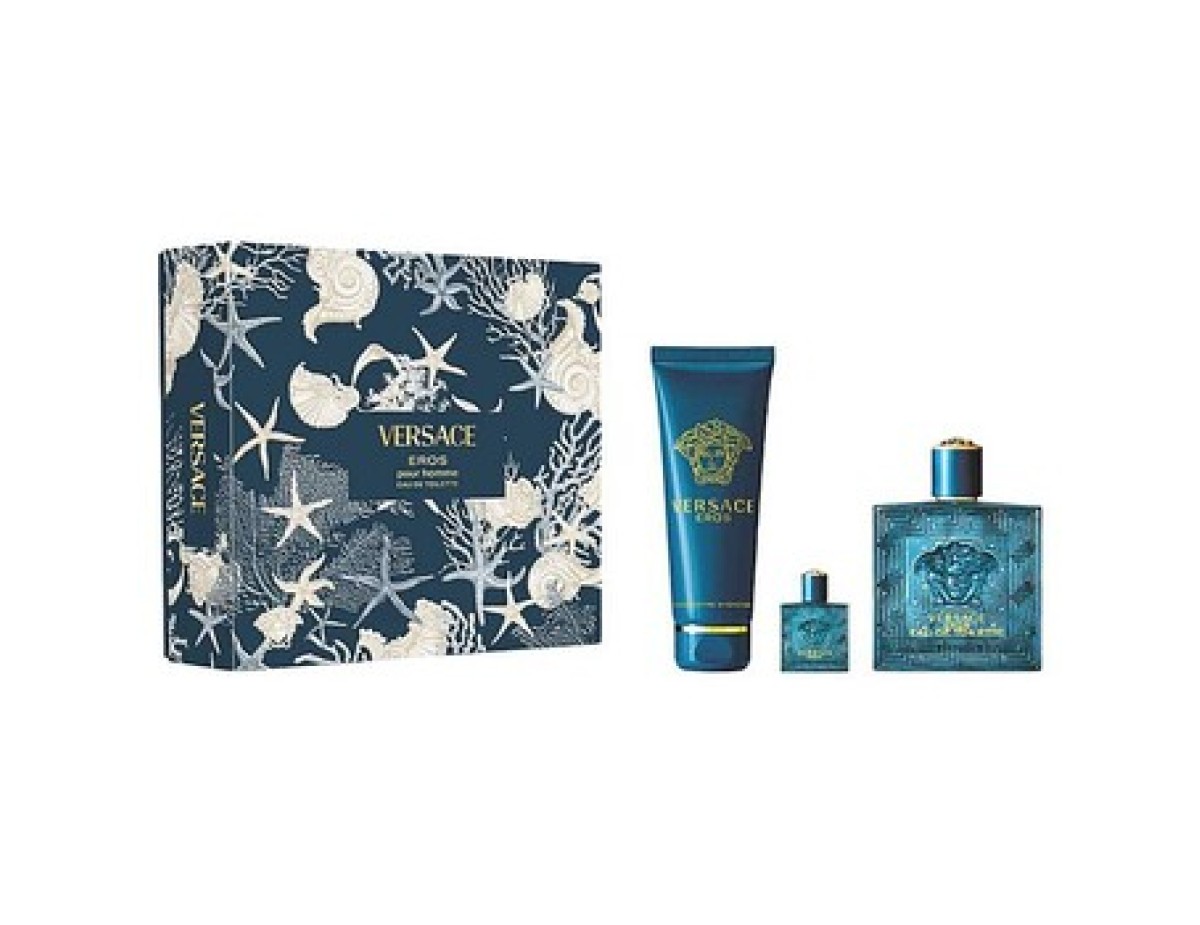 Versace-Eros Dárková sada EDT 100 ml, sprchový gel 150 ml a miniaturka EDT 5 ml-100ml Versace-Eros Dárková sada EDT 100 ml, sprchový gel 150 ml a miniaturka EDT 5 ml-100ml