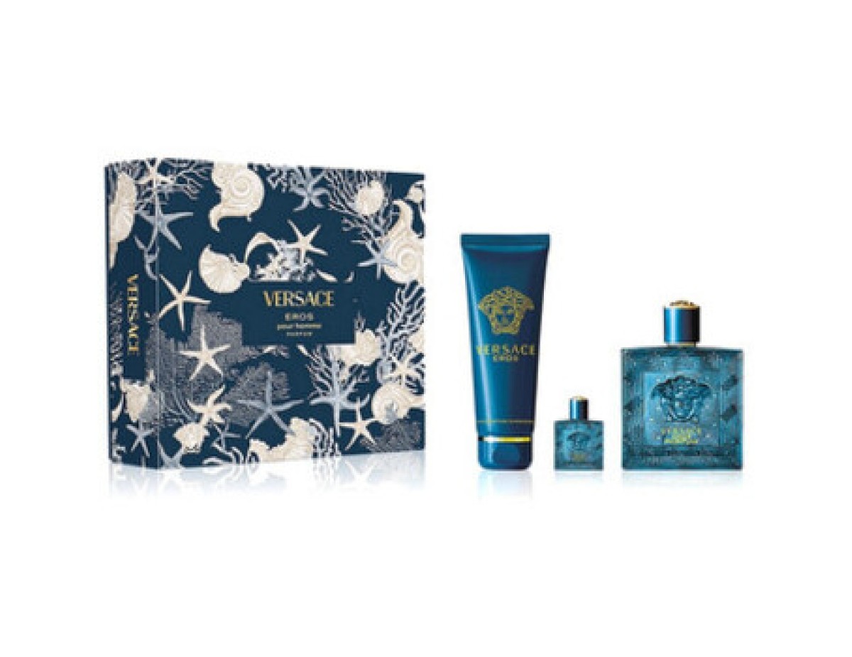 Versace-Eros Eau de Parfum Dárková sada EDP 100 ml, miniaturka EDP 5 ml a sprchový gel 150 ml-100ml Versace-Eros Eau de Parfum Dárková sada EDP 100 ml, miniaturka EDP 5 ml a sprchový gel 150 ml-100ml