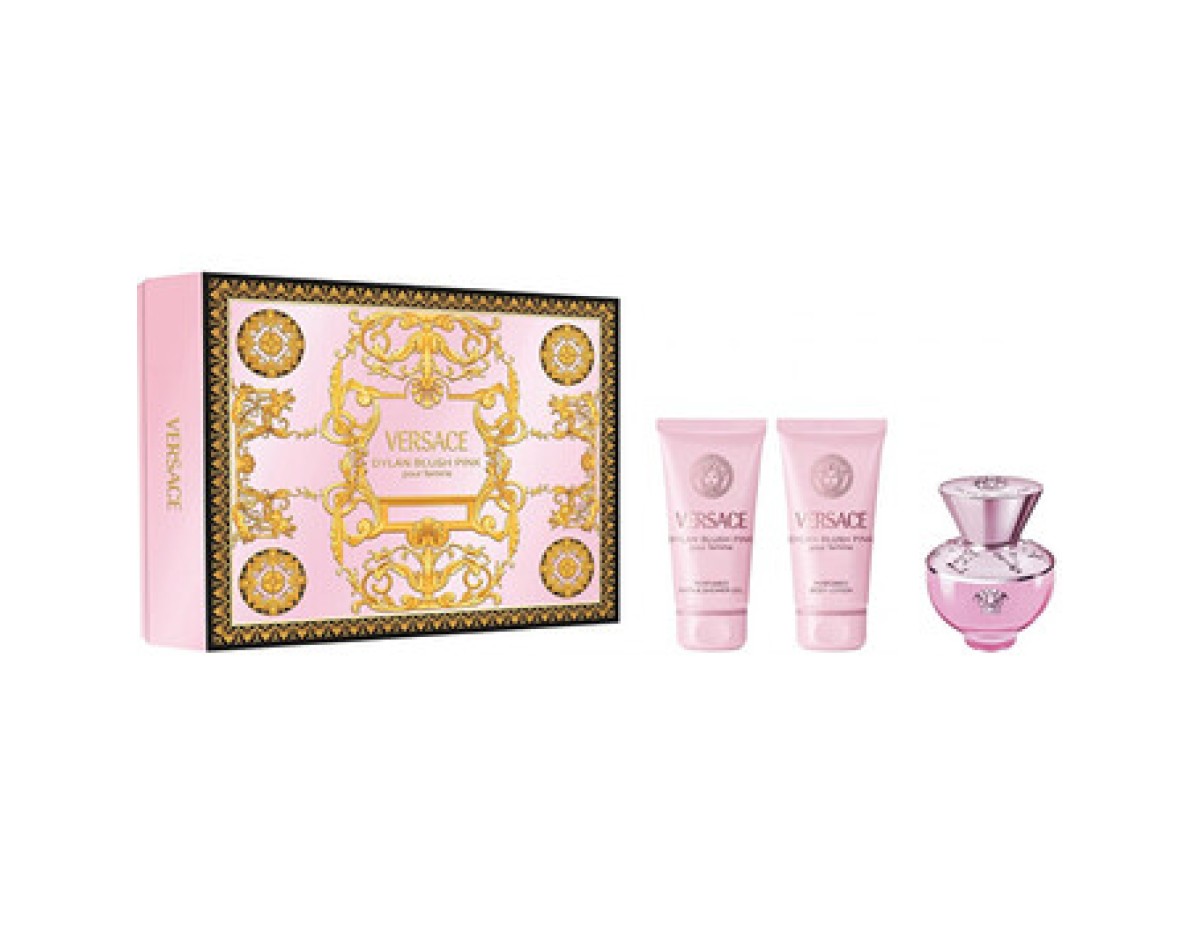 Versace-Dylan Blush Pink Dárková sada EDP 50 ml, sprchový gel 50 ml a tělové mléko 50 ml-50ml