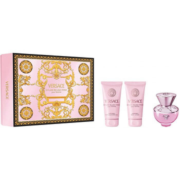 Versace-Dylan Blush Pink Dárková sada EDP 50 ml, sprchový gel 50 ml a tělové mléko 50 ml-50ml