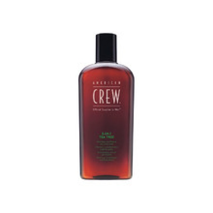 American Crew-Shampoo, Conditioner & Body Wash - Shampoo with tea tree 3in1-1000ml