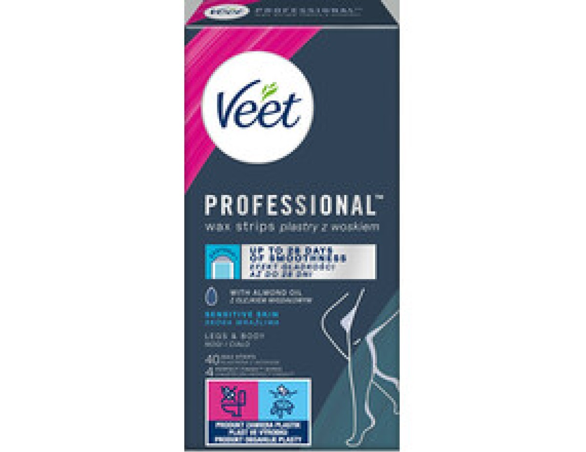Veet-Professional Cold wax strips for sensitive skin 40 pcs