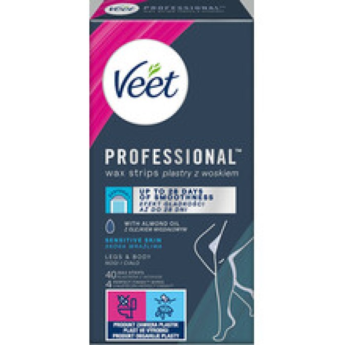 Veet-Professional Cold wax strips for sensitive skin 40 pcs Veet-Professional Cold wax strips for sensitive skin 40 pcs