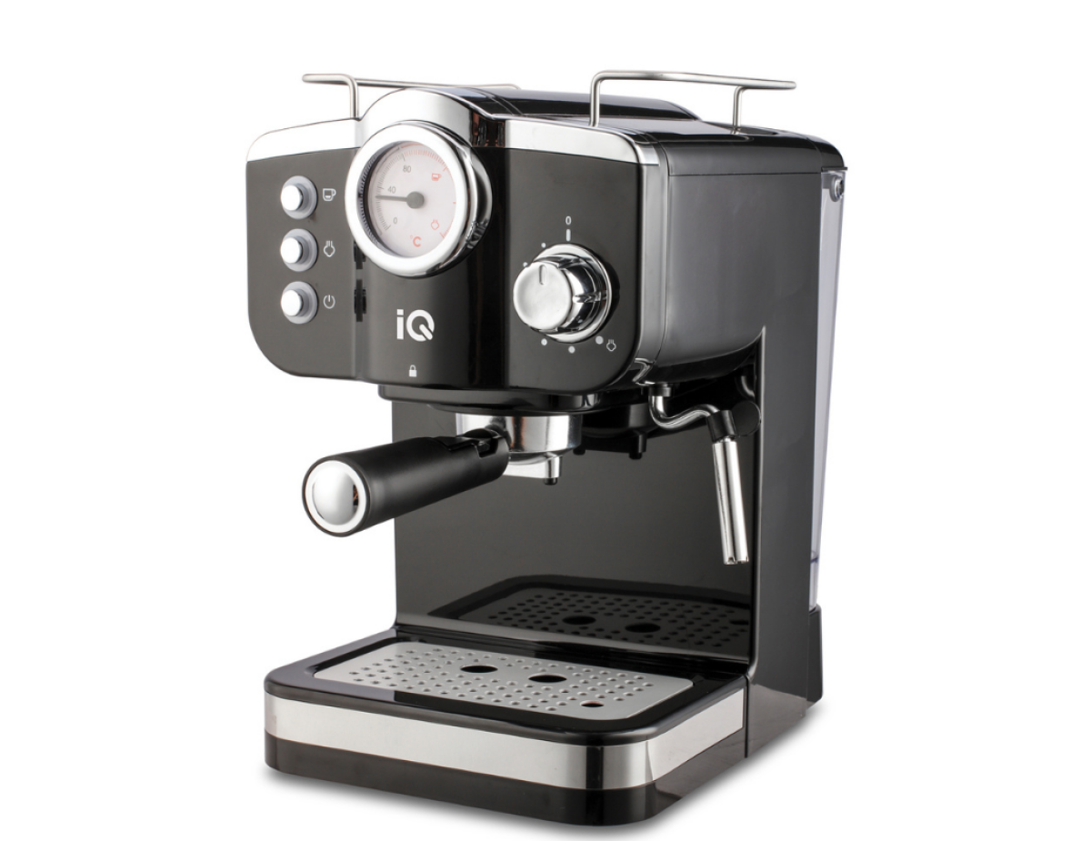 IQ CM-175 Μηχανή Espresso 1100W Πίεσης 20bar Μαύρη