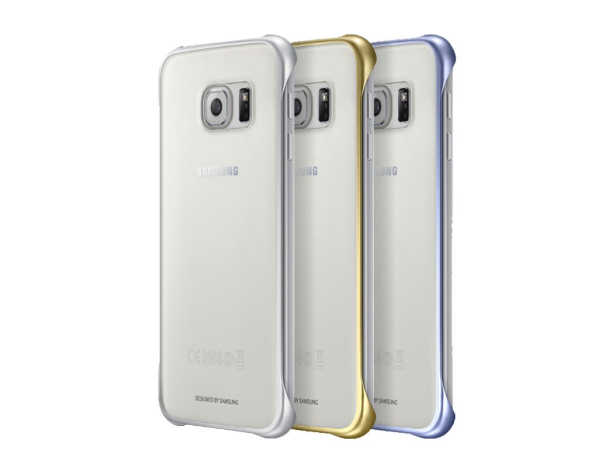 Θήκη Faceplate Samsung Clear Cover EF-QG920BKEGCN για SM-G920F Galaxy S6 Μαύρο - Χρυσό - Ασημί