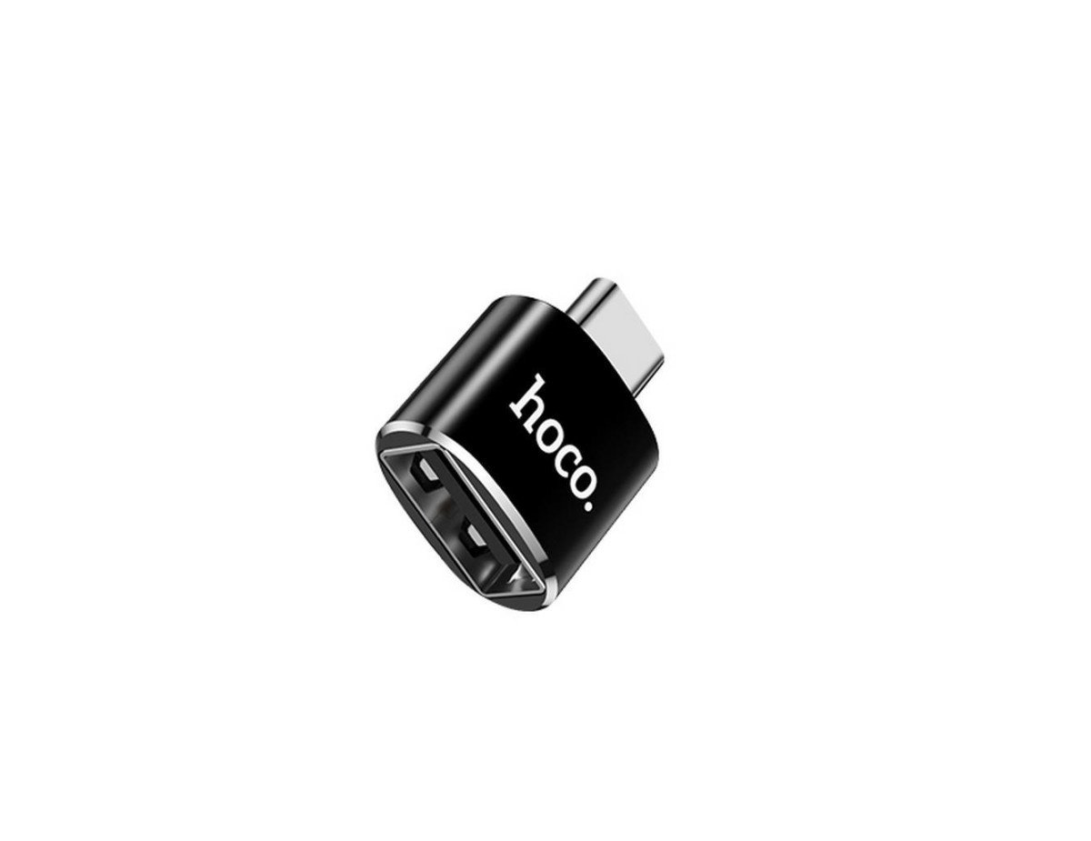 Αντάπτορας Hoco UA5 USB-C σε USB Μαύρο OTG 2.4A