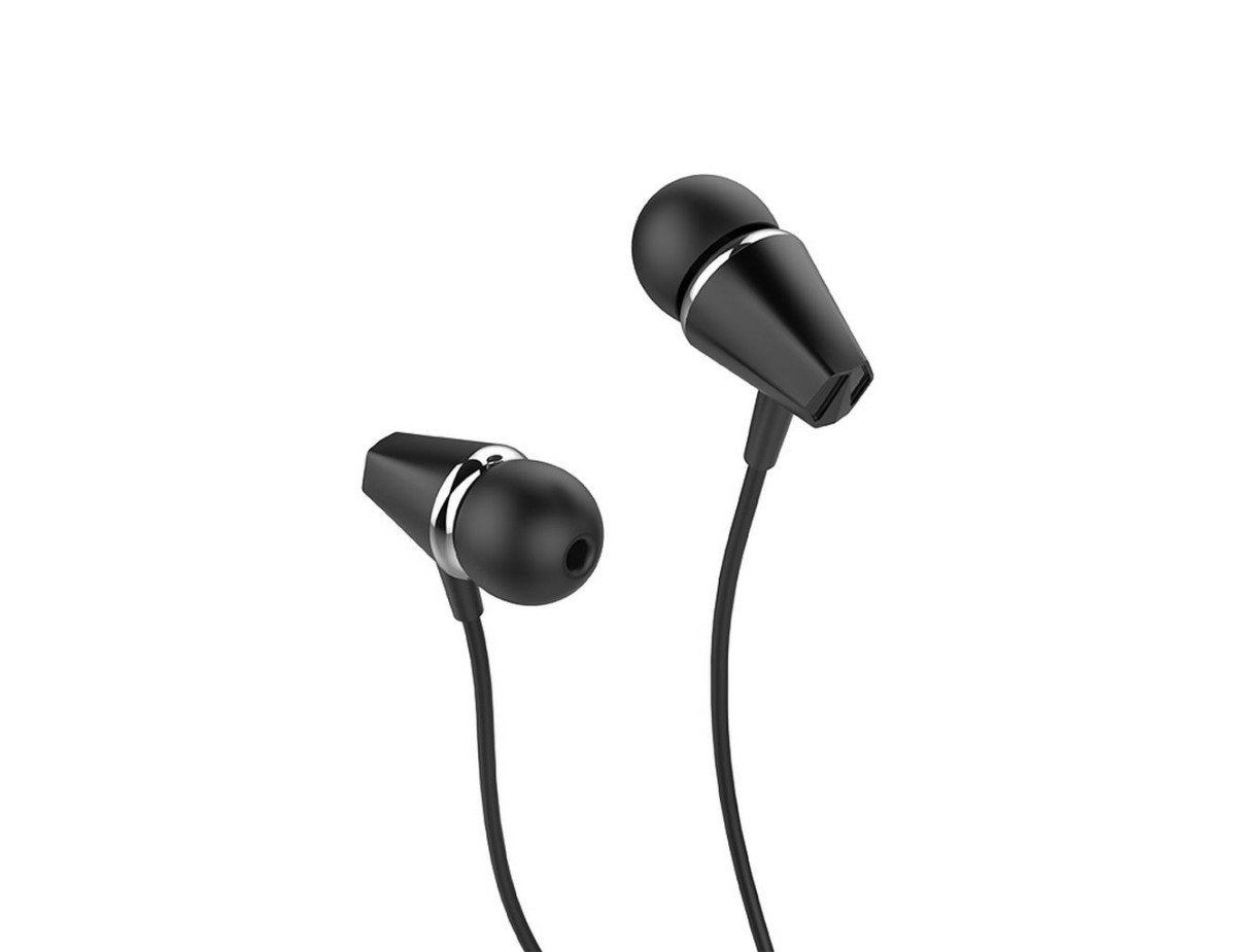 Hands Free Hoco M34 Earphones Stereo 3.5mm Μαύρο με Μικρόφωνο και Πλήκτρο Λειτουργίας