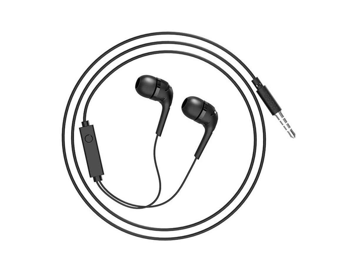 Hands Free Hoco M40 Prosody Earphones Stereo 3.5mm Μαύρα με Μικρόφωνο και Πλήκτρο Λειτουργίας