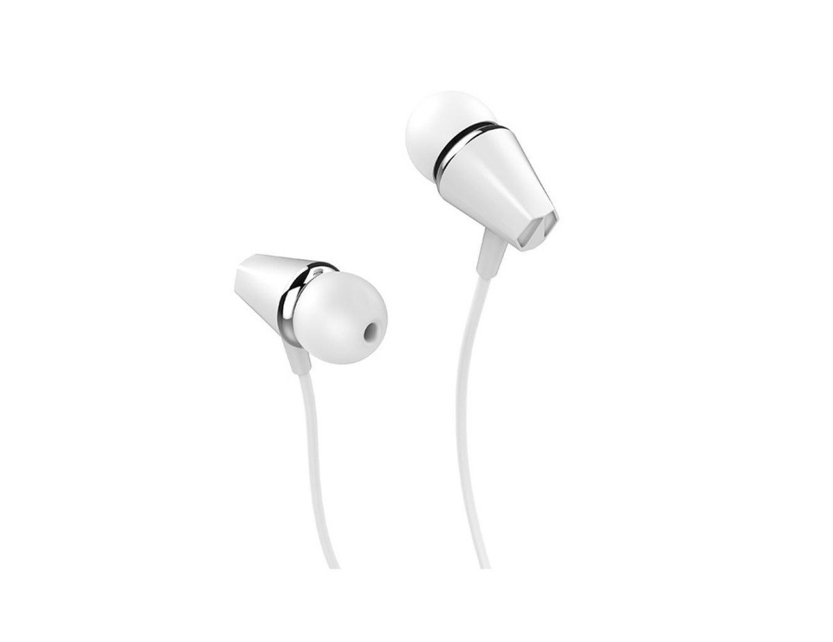 Hands Free Hoco M34 Earphones Stereo 3.5mm Λευκό με Μικρόφωνο και Πλήκτρο Λειτουργίας