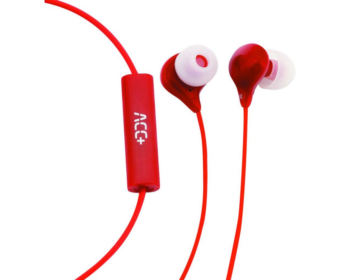 Hands Free Maxcom Soul Stereo Earphones 3.5mm Κόκκινα με Μικρόφωνο και Πλήκτρο Απάντησης/Σίγασης