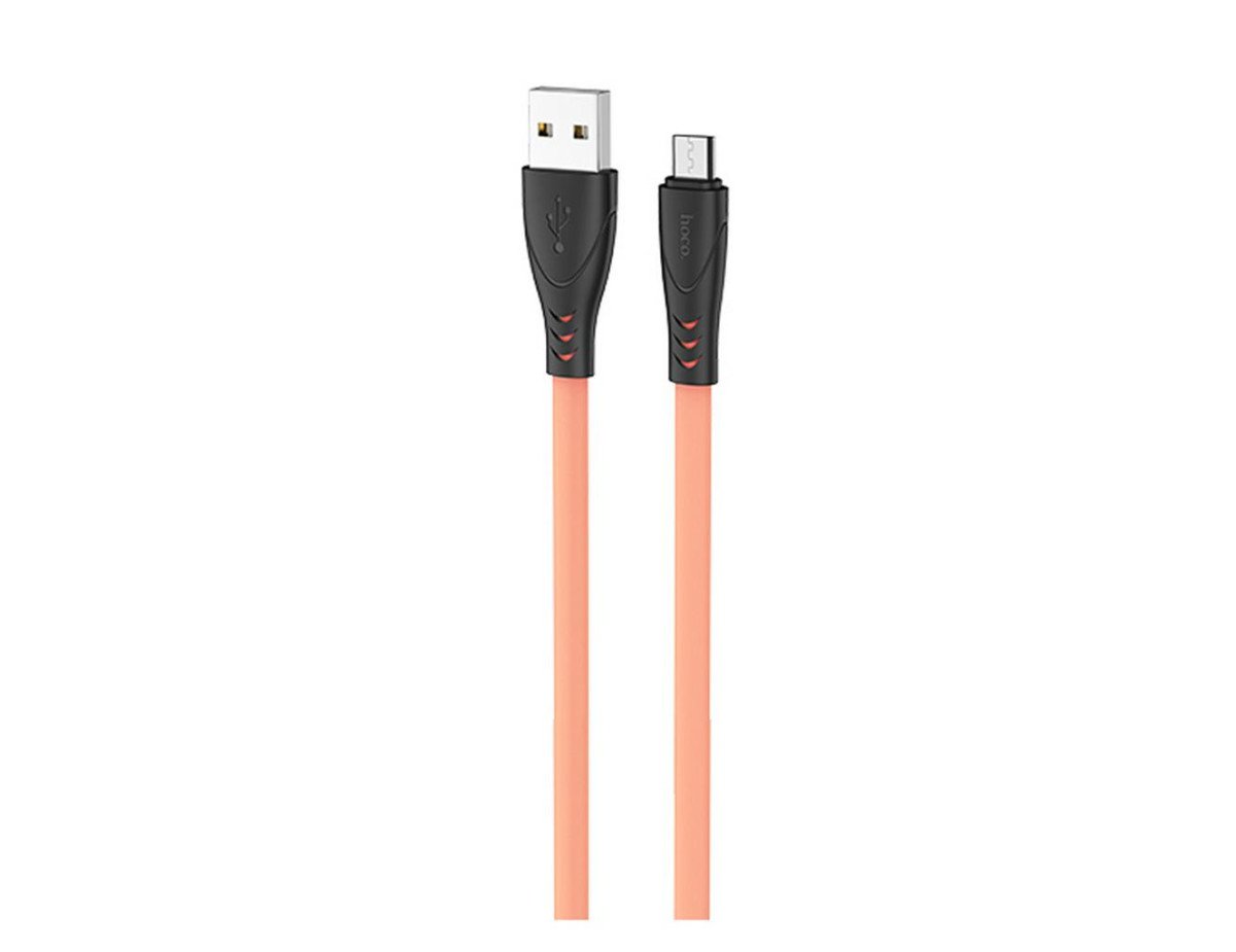 Καλώδιο σύνδεσης Hoco X42 USB σε Micro-USB 2.4A Fast Charging με Ανθεκτική Σιλικόνη Κίτρινο 1m