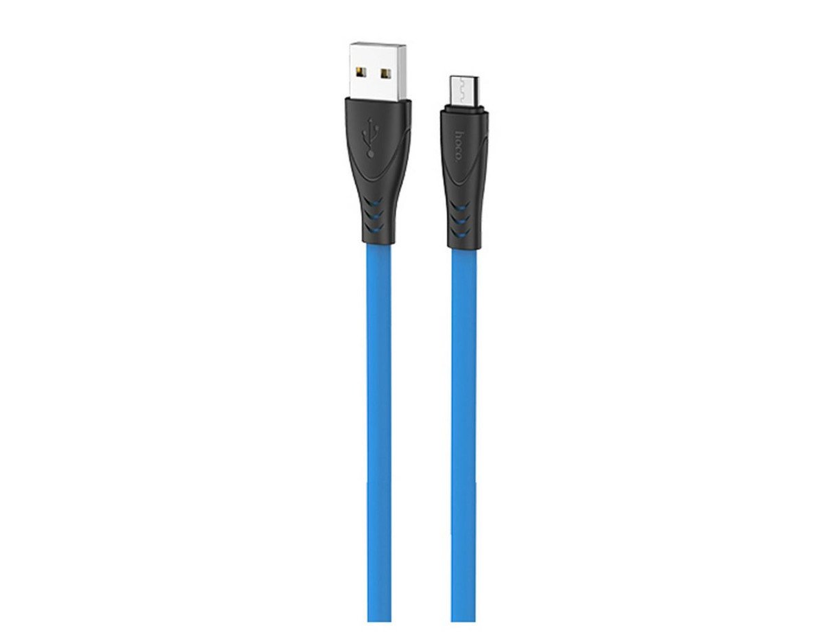 Καλώδιο σύνδεσης Hoco X42 USB σε Micro-USB 2.4A Fast Charging με Ανθεκτική Σιλικόνη Μπλέ 1m