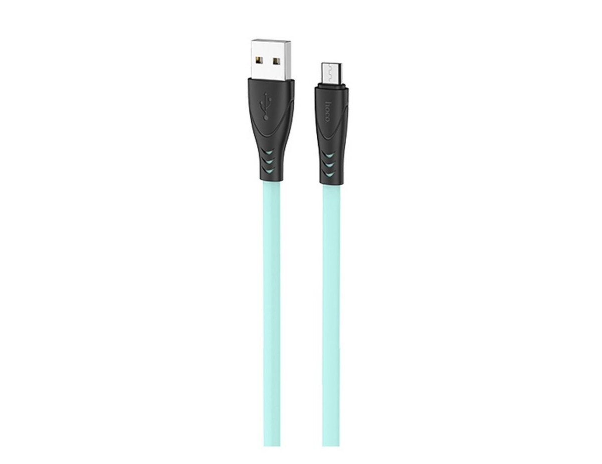 Καλώδιο σύνδεσης Hoco X42 USB σε Micro-USB 2.4A Fast Charging με Ανθεκτική Σιλικόνη Πράσινο 1m