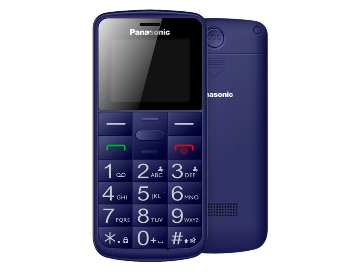 Panasonic KX-TU110EXC (Dual SIM) Μπλε 1.77" Easy Phone με πλήκτρο SOS, Bluetooth και Μεγάλα Γράμματα