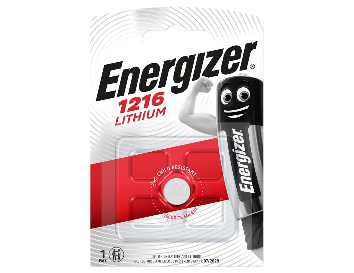 Buttoncell Energizer Lithium CR1216 Τεμ. 1