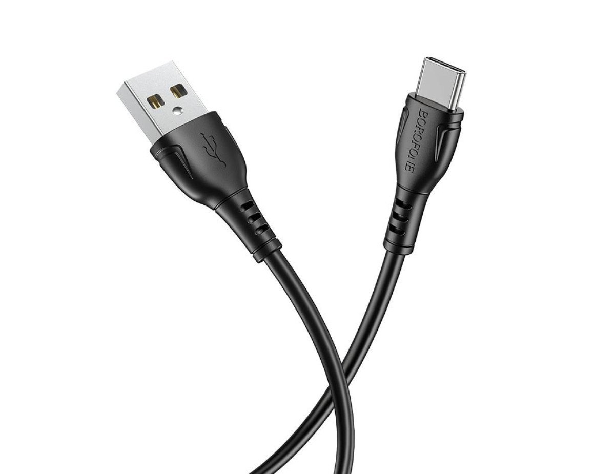 Καλώδιο σύνδεσης Borofone BX51 Triumph USB σε USB-C 2.4A 1μ Μαύρο