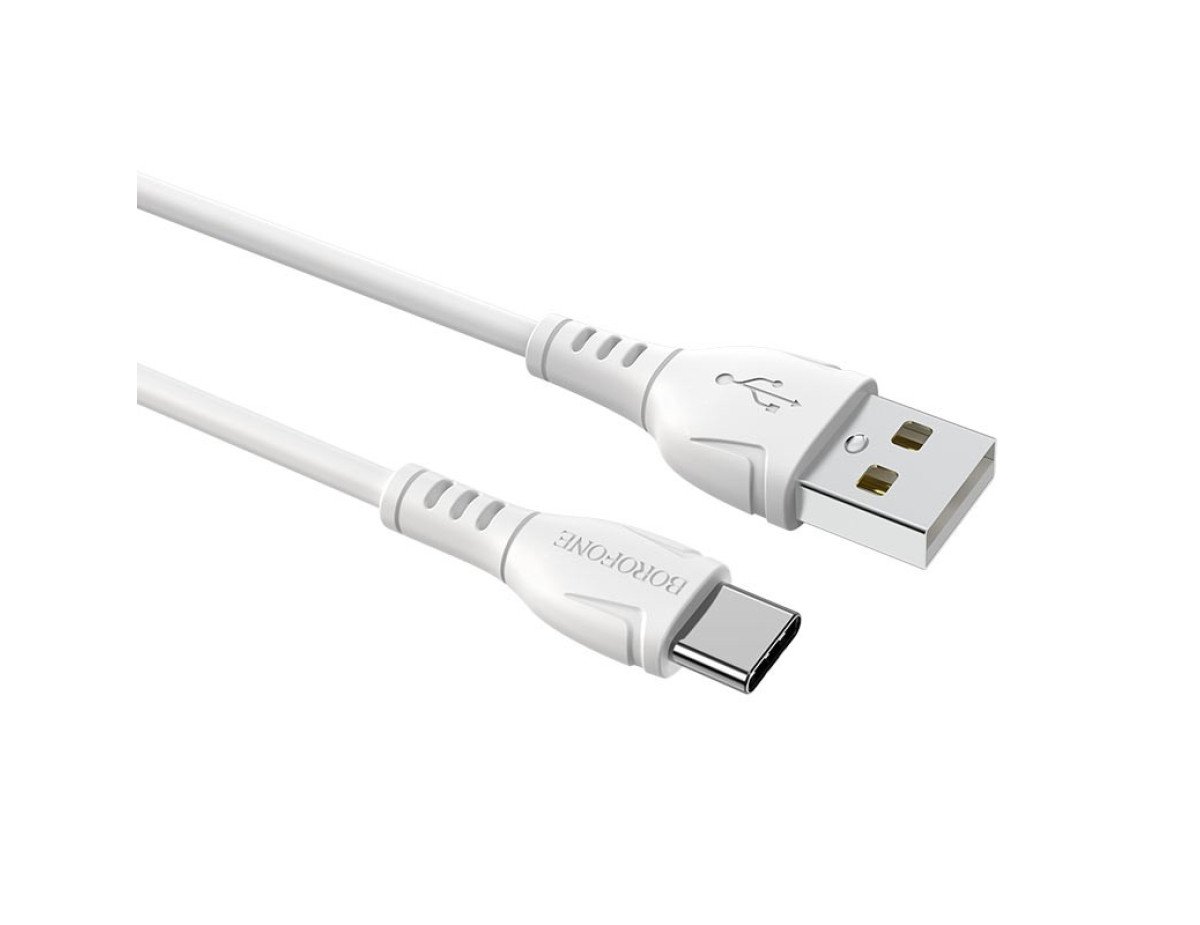 Καλώδιο σύνδεσης Borofone BX51 Triumph USB σε USB-C 2.4A 1μ Λεύκο