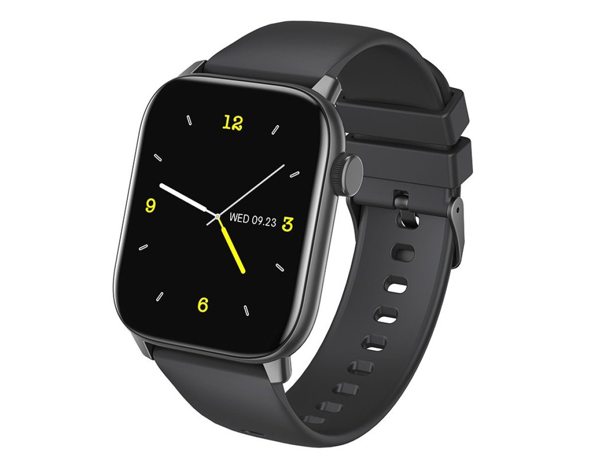 Smartwatch Hoco Y3 IP68 IPS Screen 1.69" 2.5D Glass 220mAh Bluettoth V5.0 Silicon Band Μαύρο