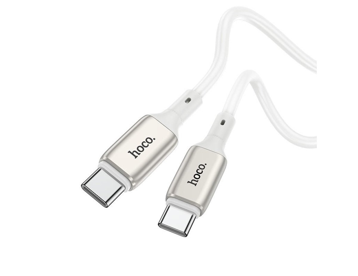 Καλώδιο σύνδεσης Hoco X66 Howdy PD 60W USB-C σε USB-C 3.0A 1m Λευκό