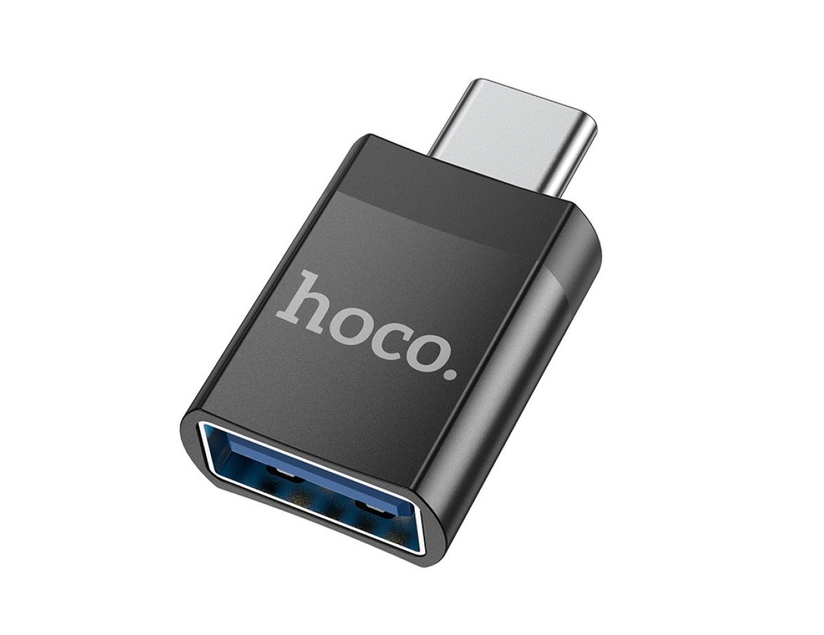 Αντάπτορας Hoco UA17 USB-C σε USB 3.0 με Λειτουργία OTG και Δυνατότητα Φόρτισης 5V / 2A  Μαύρο