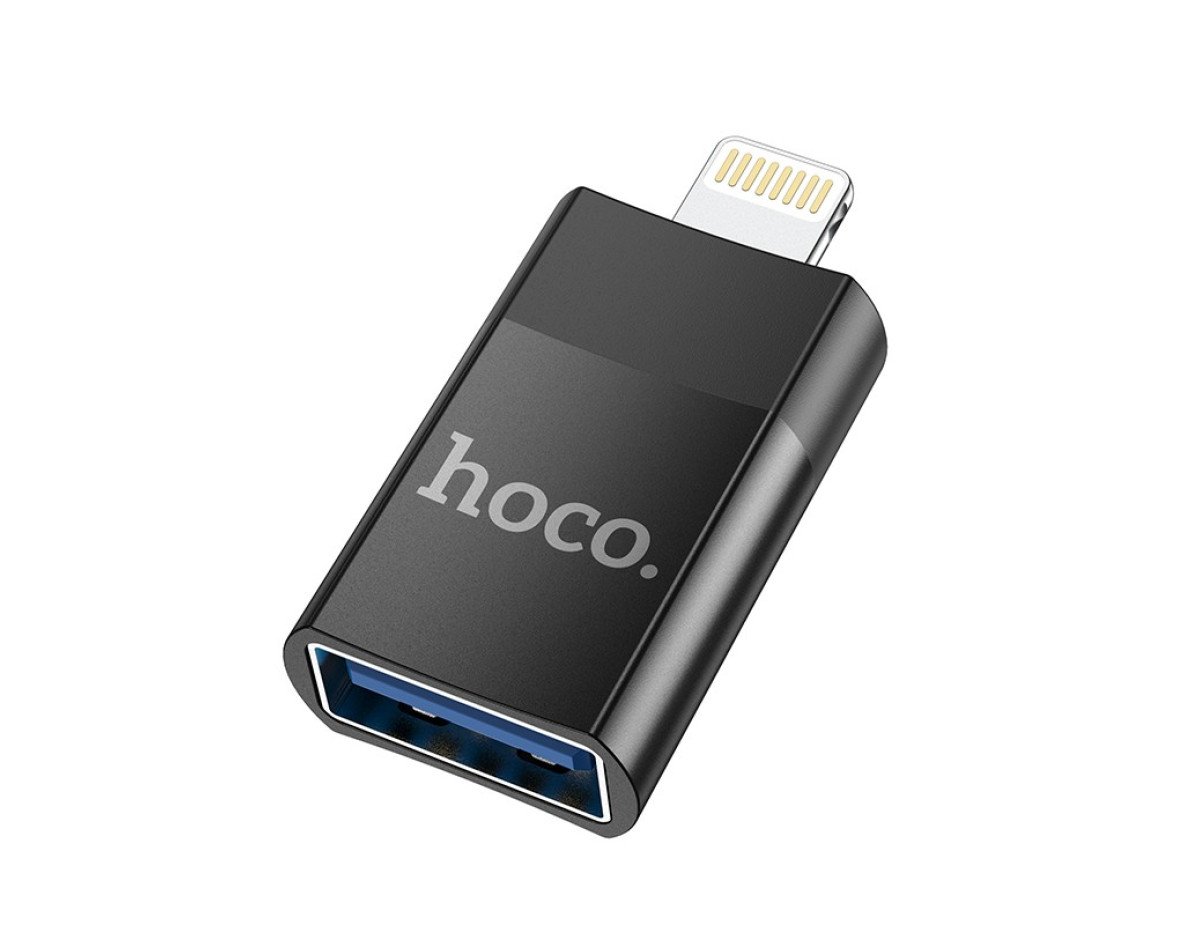 Αντάπτορας Hoco UA17 Lightning σε USB 2.0 με Λειτουργία OTG Μαύρο