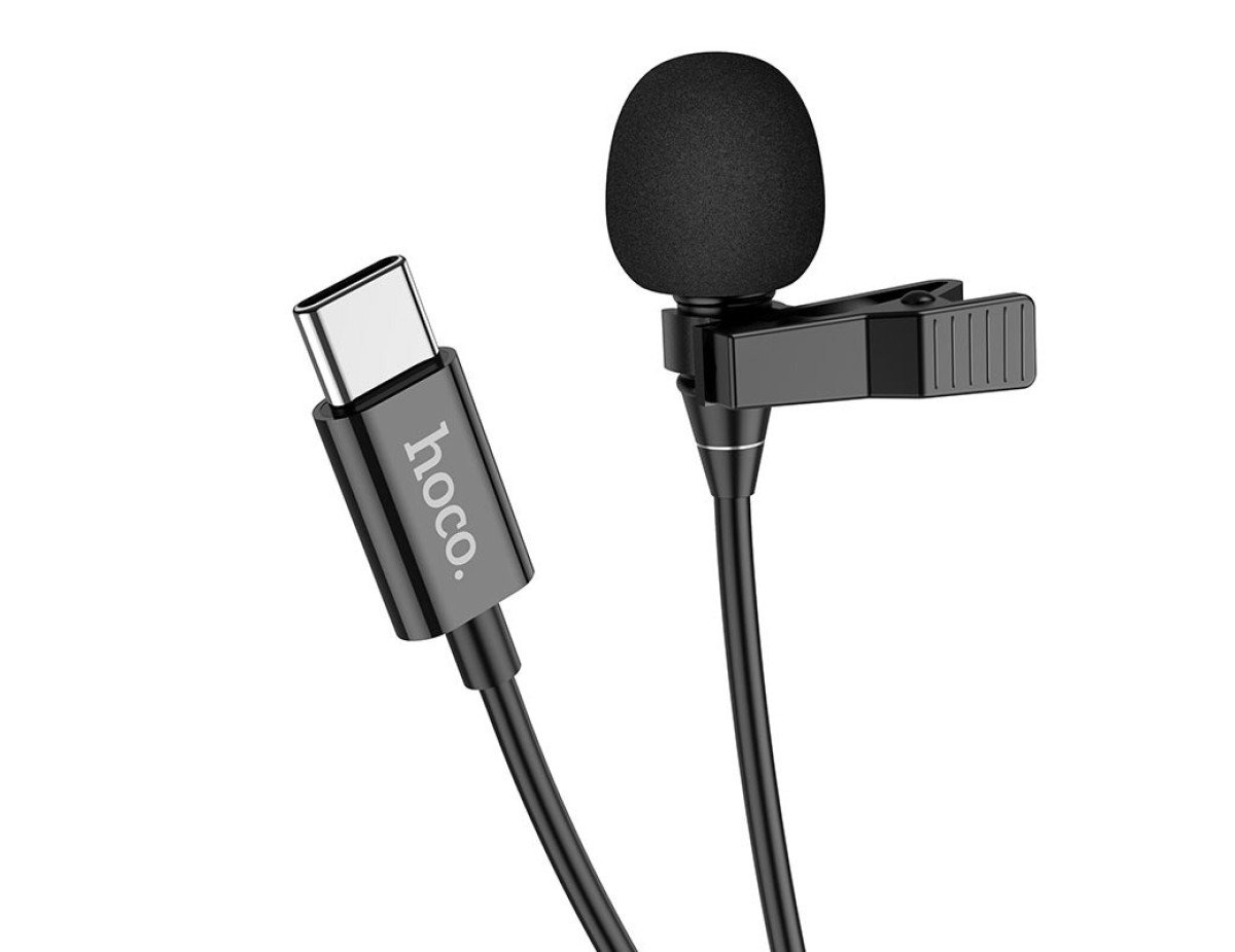 Μικρόφωνο Πέτου Hoco L14 Lavalier με Καλώδιο USB-C 2m