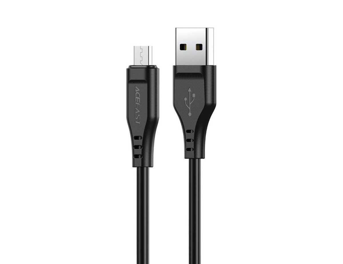 Καλώδιο σύνδεσης Acefast C3-09 USB-A σε Micro-USB 2.4A 1.2m Μαύρο