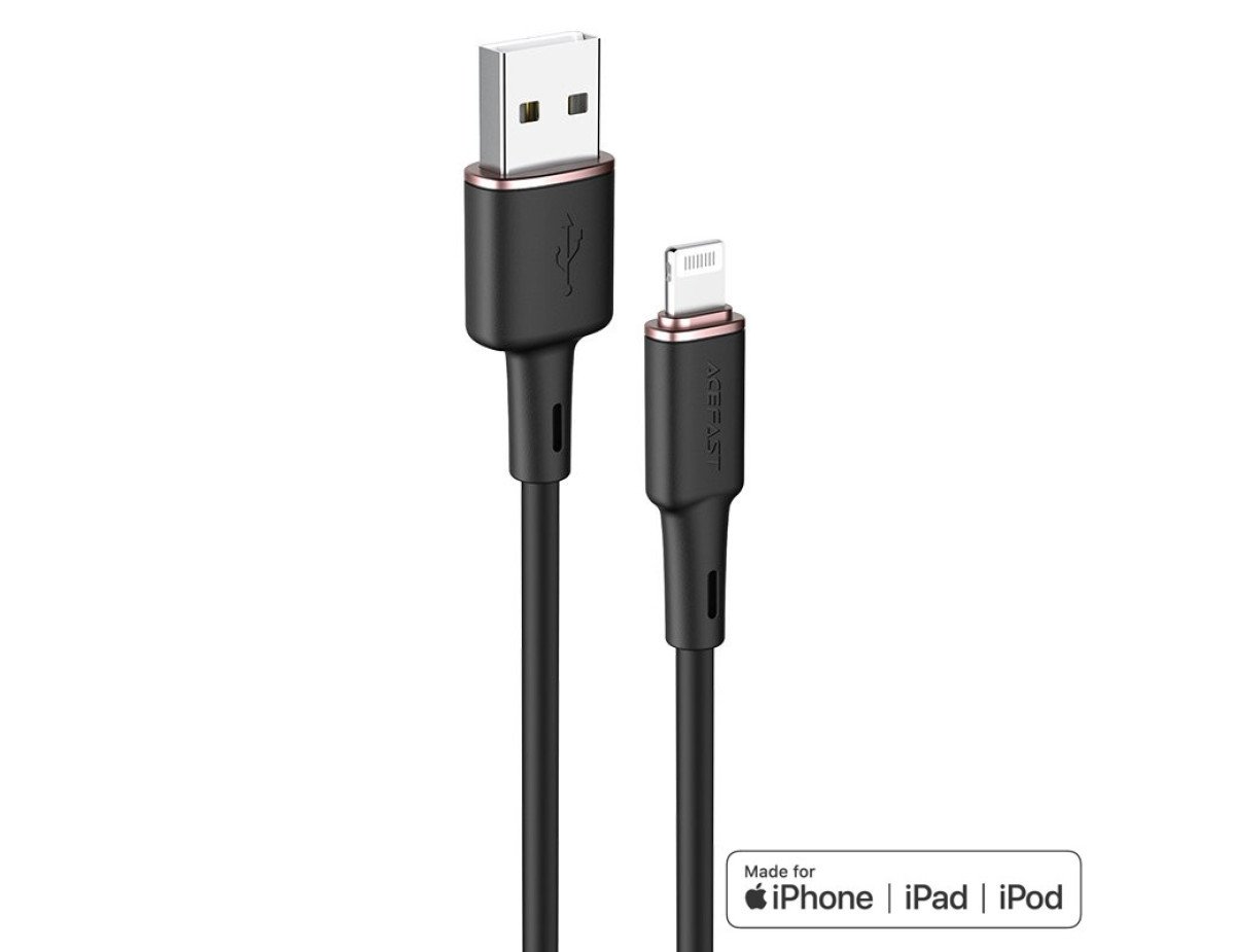 Καλώδιο σύνδεσης Acefast C2-02 USB-A σε Lightning 2.4A Apple Certified MFI 1.2m Μαύρο