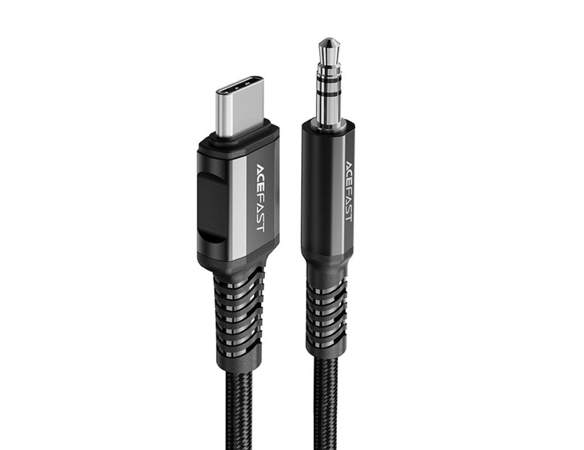 Καλώδιο σύνδεσης Acefast C1-08 USB-C σε 3.5mm Αρσενικό Braided 1.2 Μαύρο