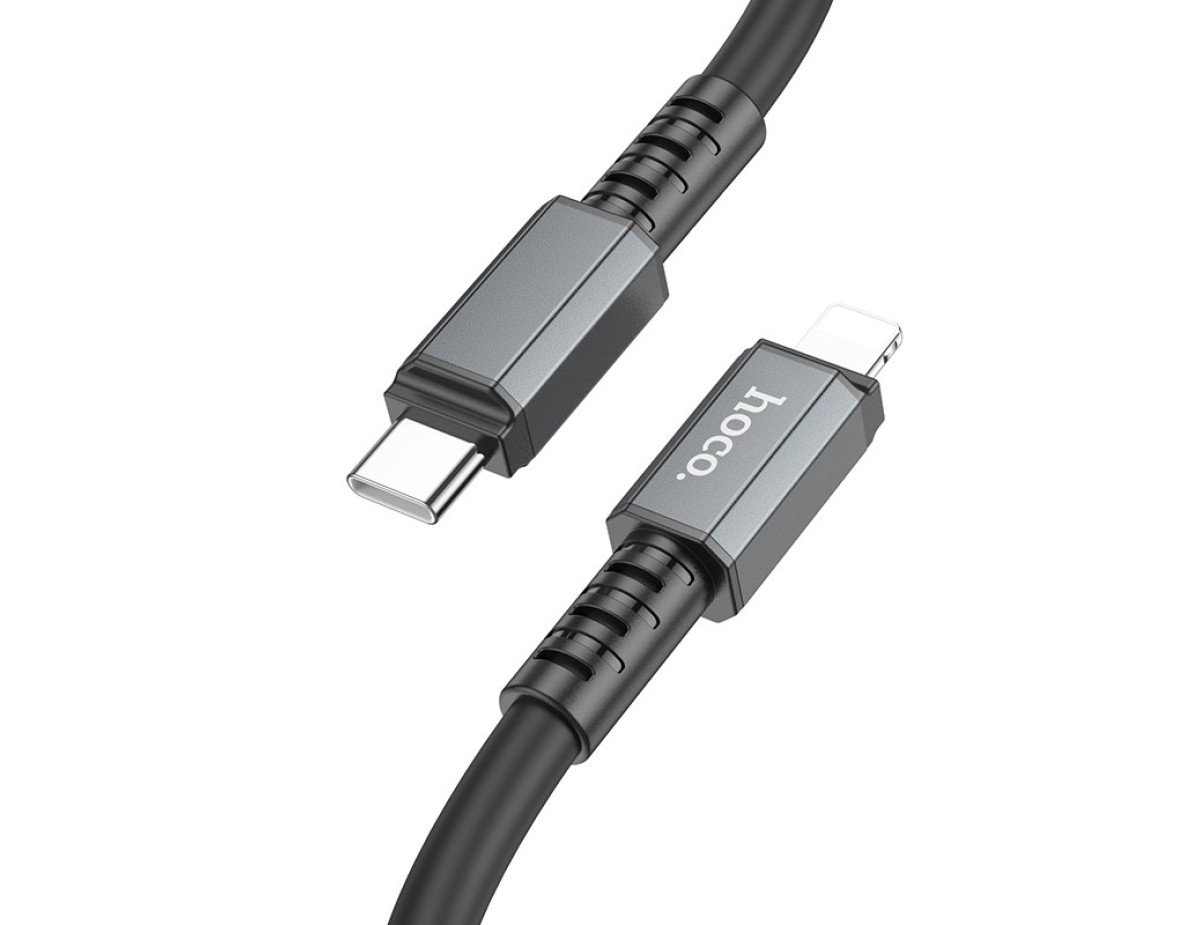 Καλώδιο Σύνδεσης Hoco X85 Strength USB-C σε Lightning PD20W Μαύρο 1m Υψηλής Αντοχής