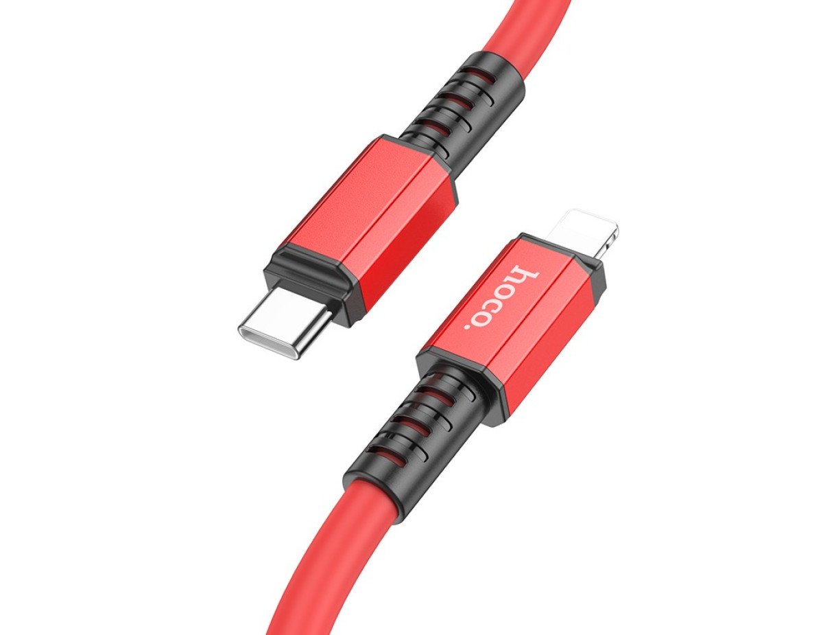 Καλώδιο Σύνδεσης Hoco X85 Strength USB-C σε Lightning PD20W Κόκκινο 1m Υψηλής Αντοχής