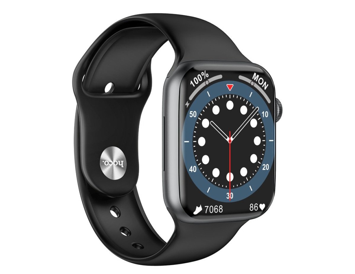 Smartwatch Hoco Y1 Pro IP68 IPS Screen 1.85" Glass 280mAh Silicon Band Μαύρο