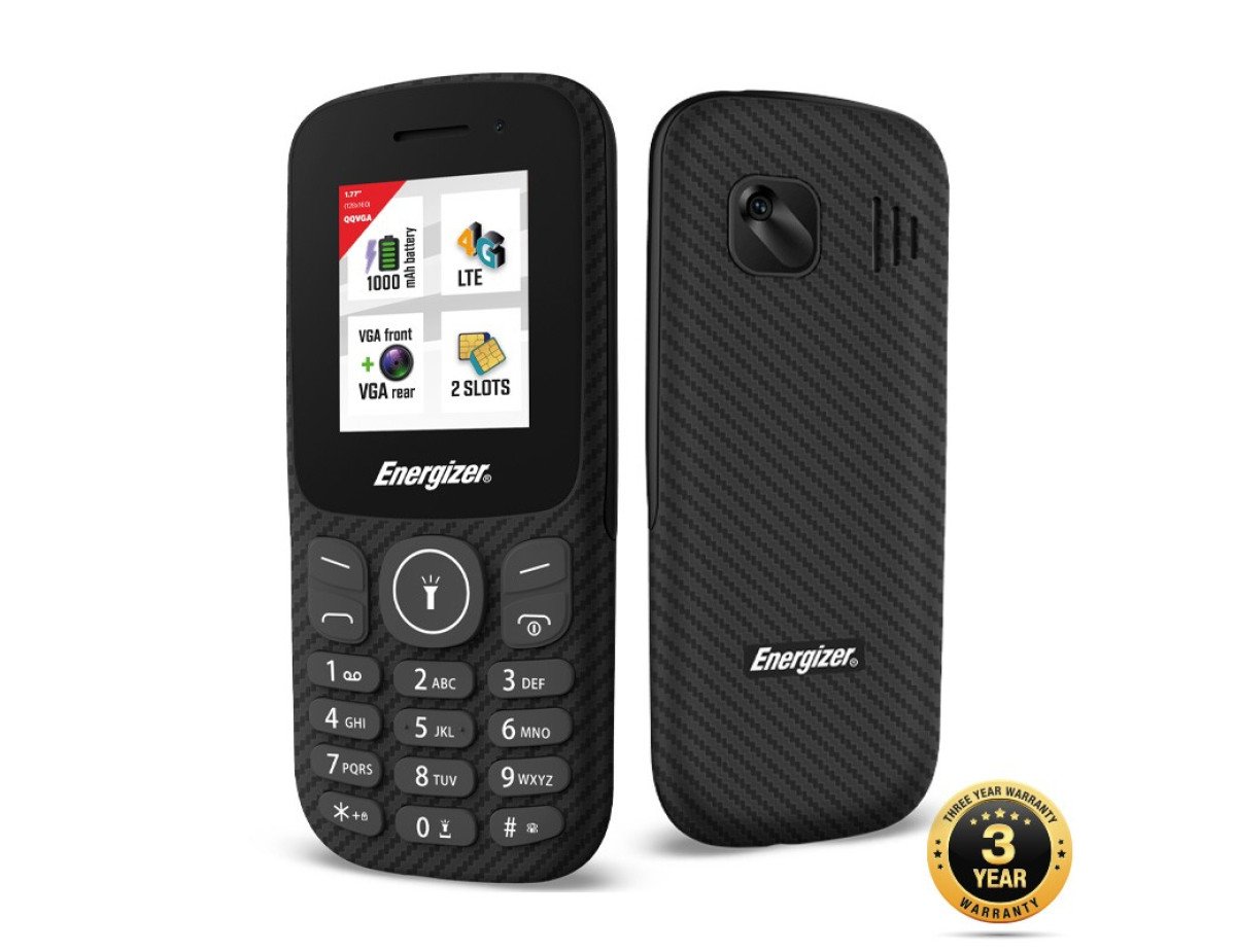 Energizer Energy E130S 4G Dual Sim 1.77" 1000 mAh, Bluetooth, Camera Μαύρο