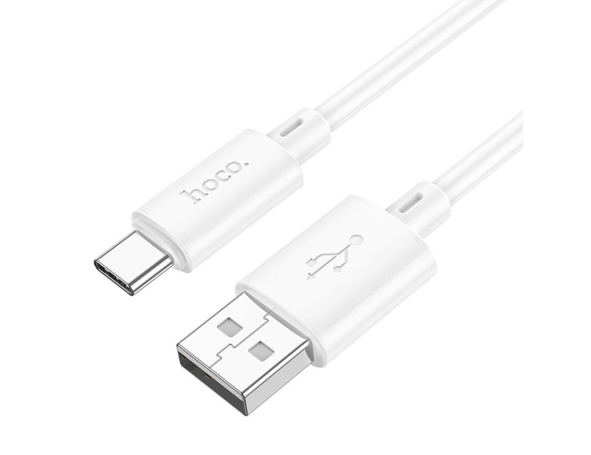 Καλώδιο σύνδεσης Hoco X88 USB σε USB-C 3.0A για Γρήγορη Φόρτιση και Μεταφορά Δεδομένων 1m Λευκό