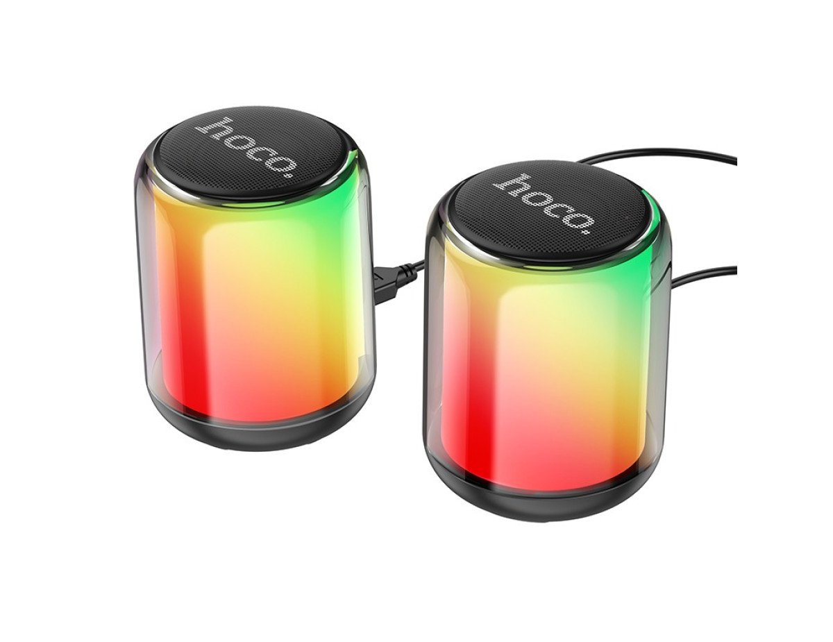 Ηχείο Wireless Hoco BS56 Colorful 2-in-1 BT V5.2 2X5W, FM, USB και 3.5mm 12 x Lighting Effects