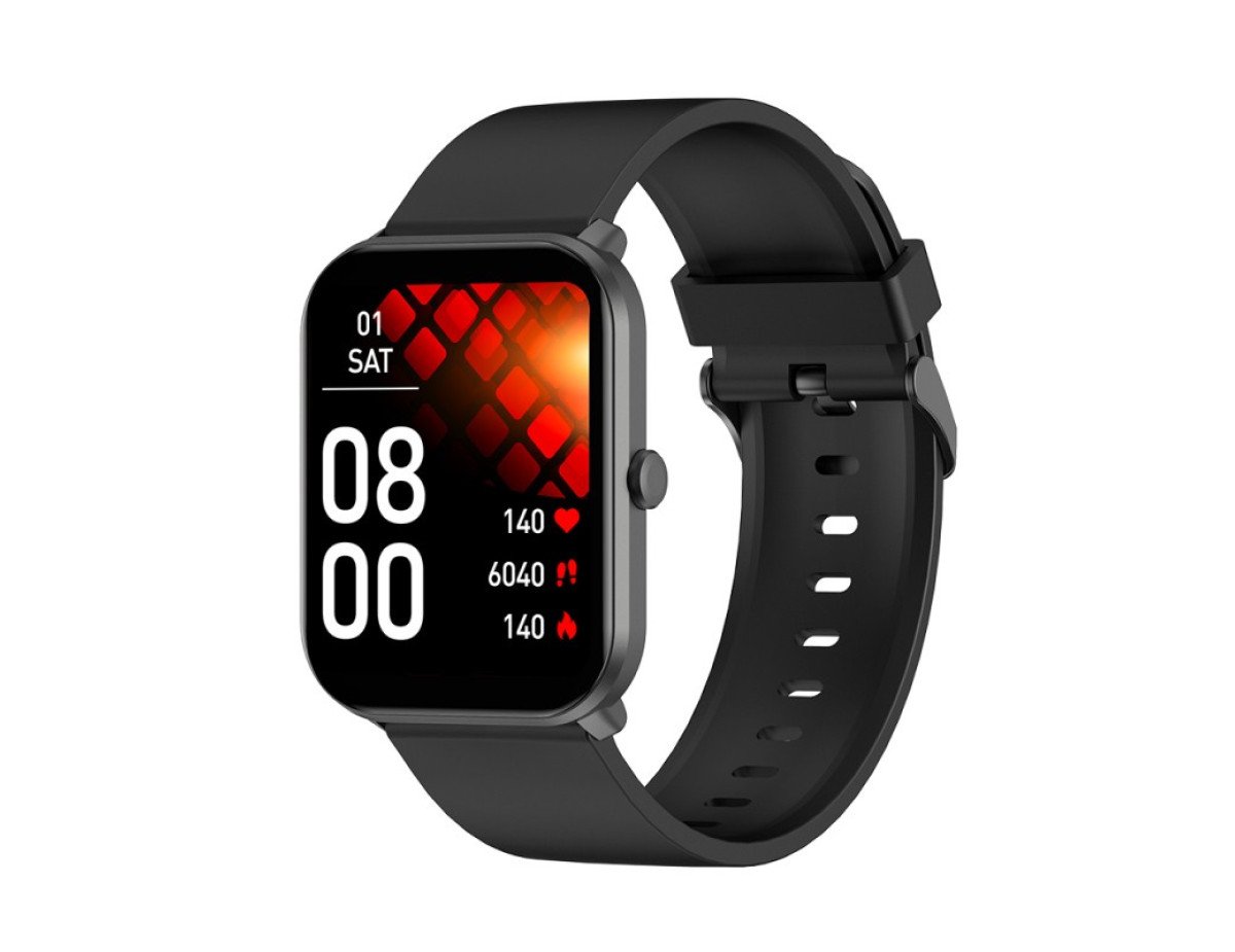 Maxcom Smartwatch Fit FW36 Aurum SE 220mAh Μαύρο Silicon Band