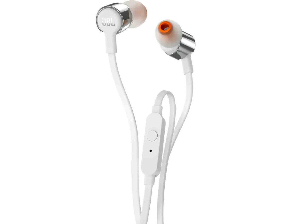 Hands Free JBL Tune 210 In-ear 3.5mm Pure Bass Sound 8.7mm Dynamic Driver με Μικρόφωνο JBLT210GRY Γκρι