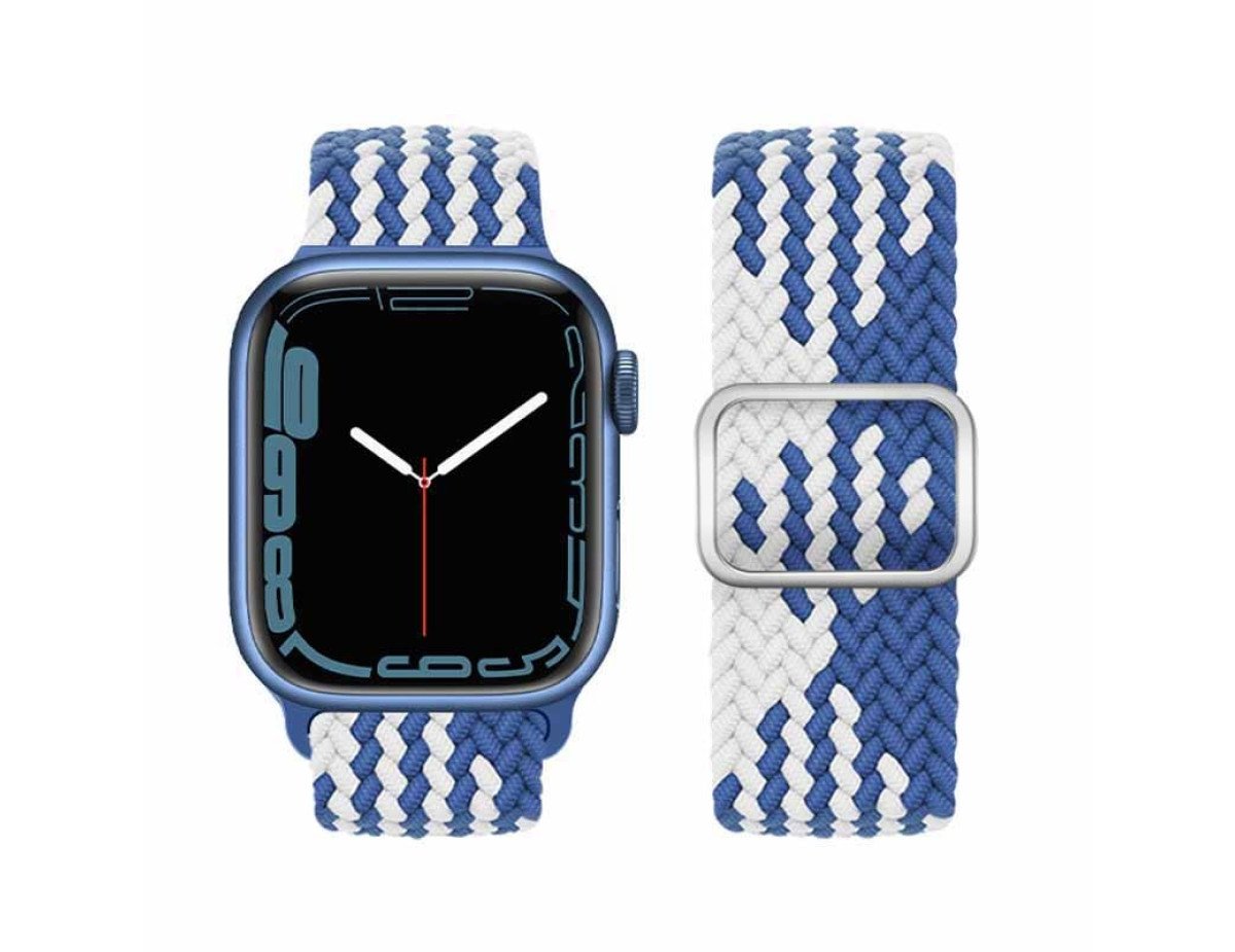 Watchband Hoco WA05 Jane Eyre 38/40/41mm από Nylon για Apple Watch 1/2/3/4/5/6/7/8/SE Z Pattern Blue-White