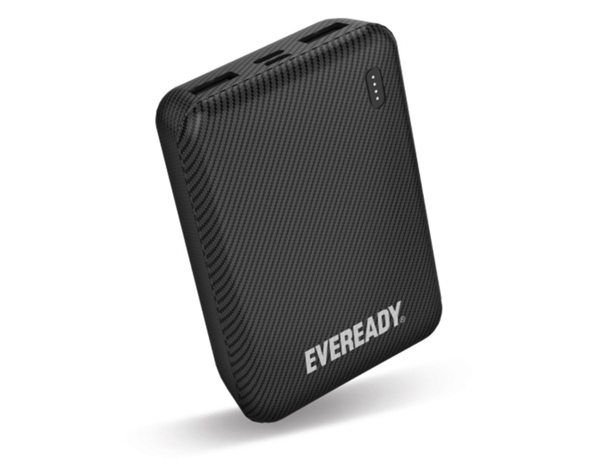 Power Bank Energizer Eveready Mini 10000mAh 2.1A με 2x USB 2.0 και LED Ένδειξη Μπαταρίας Μαύρο