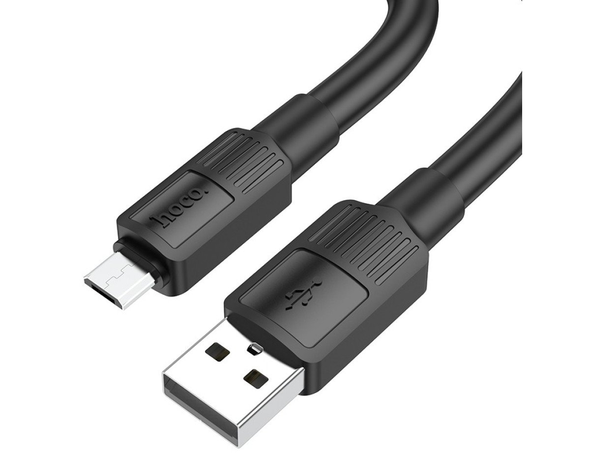 Καλώδιο σύνδεσης Hoco X84 Solid USB σε Micro USB 2.4A Μαύρο 1m Υψηλής Αντοχής