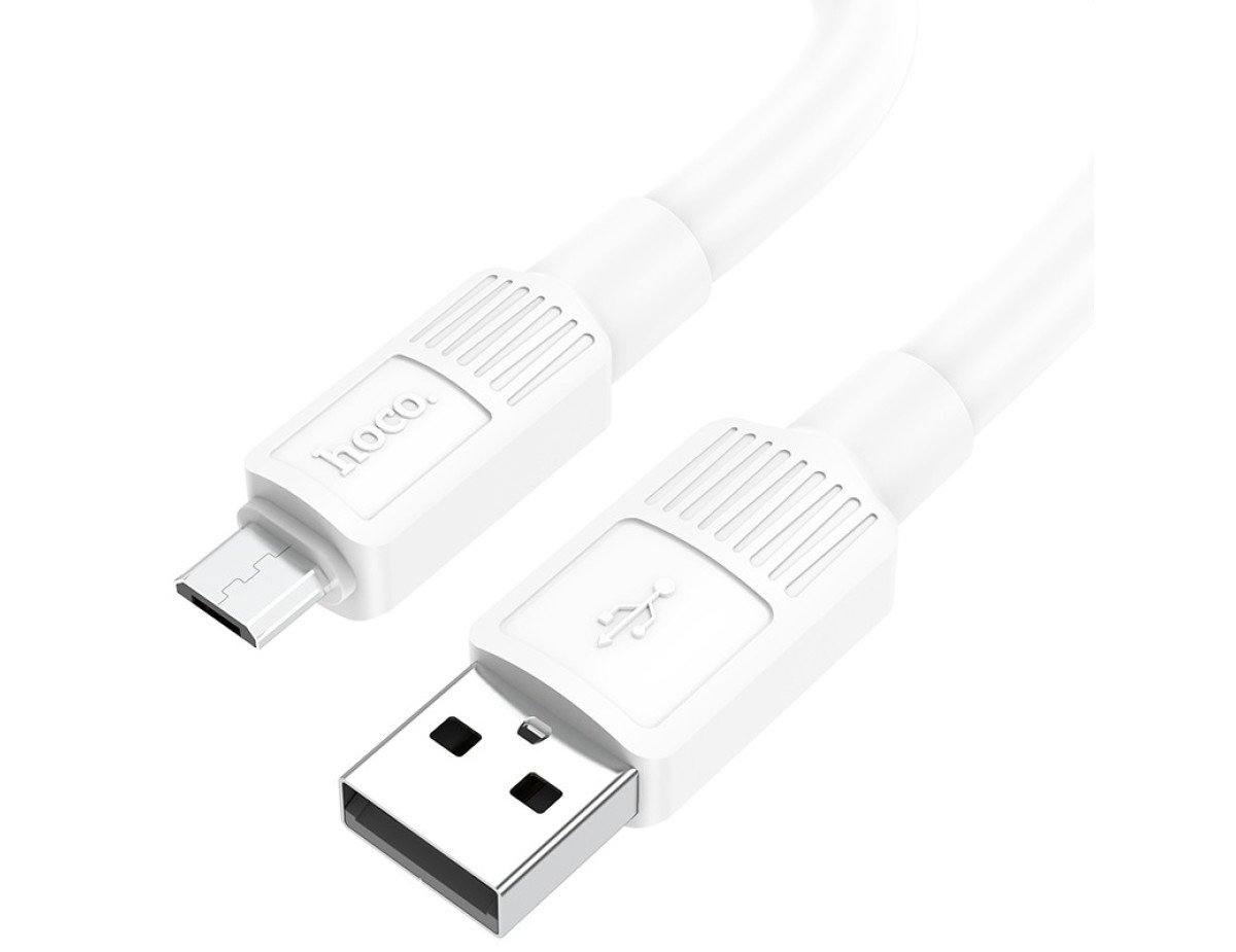 Καλώδιο σύνδεσης Hoco X84 Solid USB σε Micro USB 2.4A Λευκό 1m Υψηλής Αντοχής