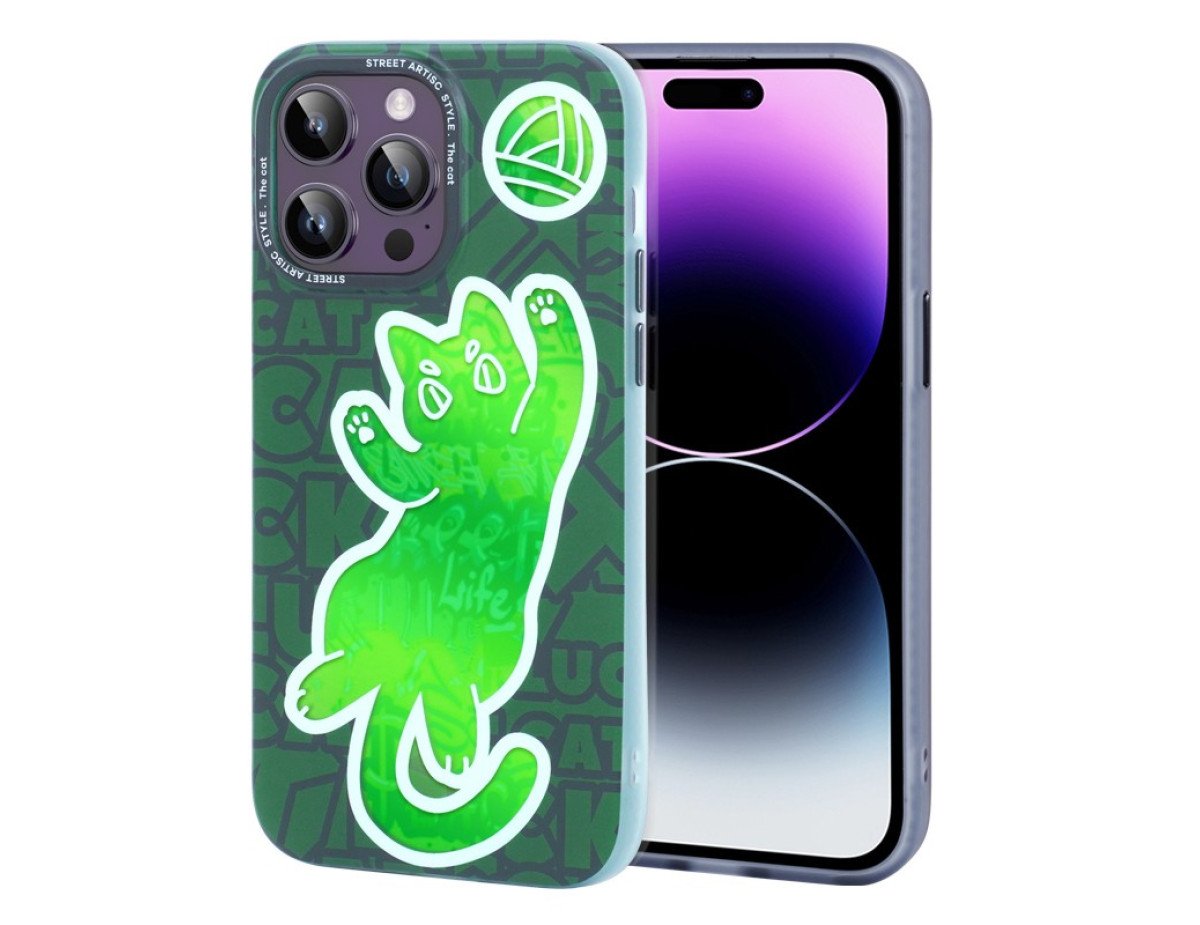 Θήκη Hoco Cool Me Series για Apple iPhone 14 Pro 3D Cat