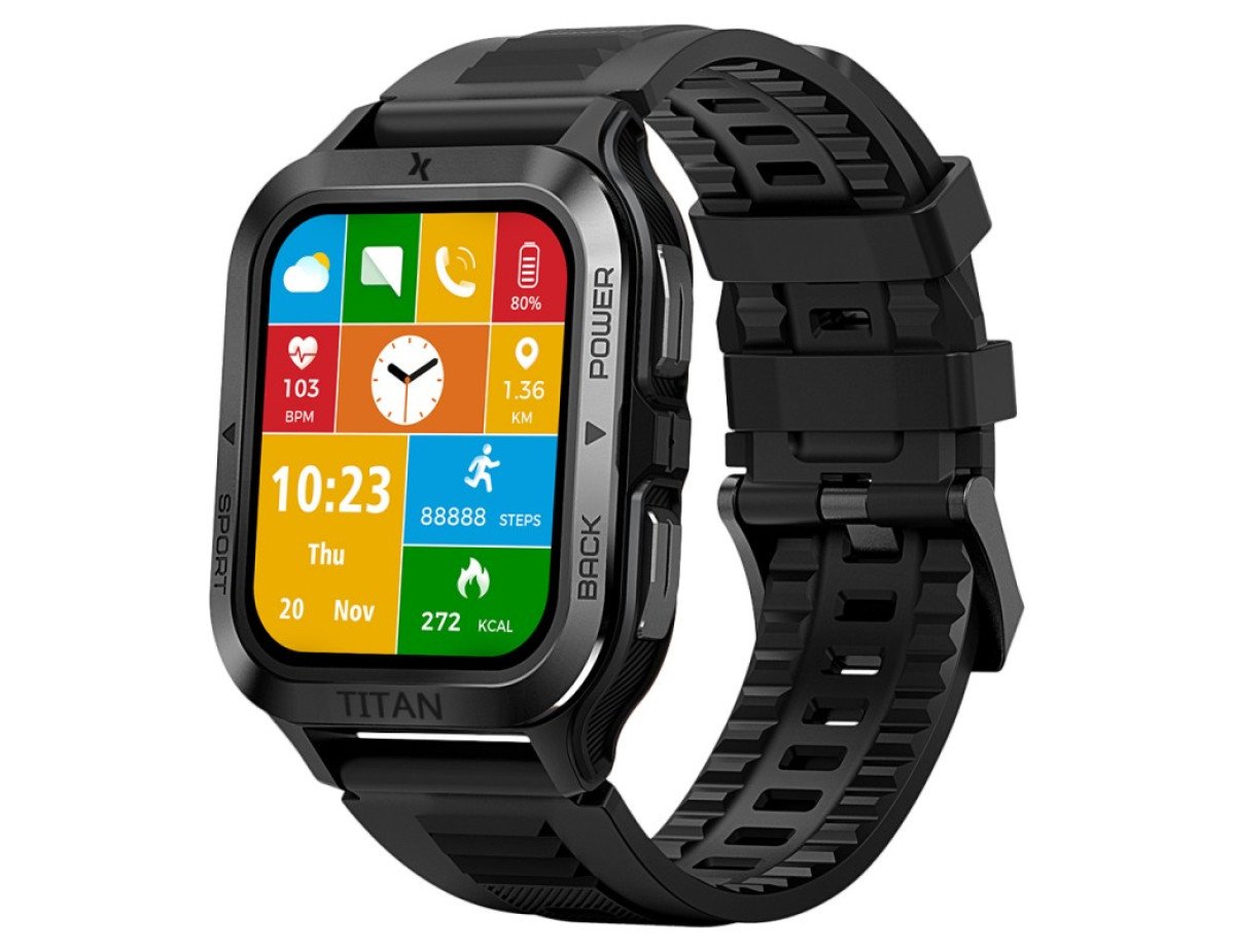 Smartwatch Maxcom FW67 Titan Pro IP69K 360mAh με 1.85” IPS Gorilla Glass 22mm Silicon Band Graphite με Δυνατότητα Κλήσεων