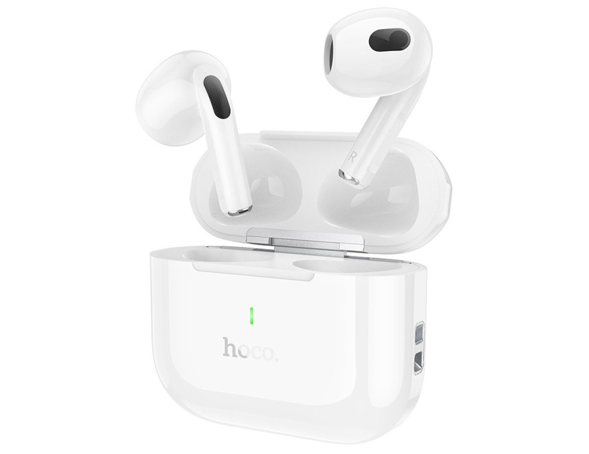 Wireless Hands Free Hoco EW58 TWS V5.3 300mAh Συμβατό με Siri και 4 Ώρες Ομιλίας Λευκά