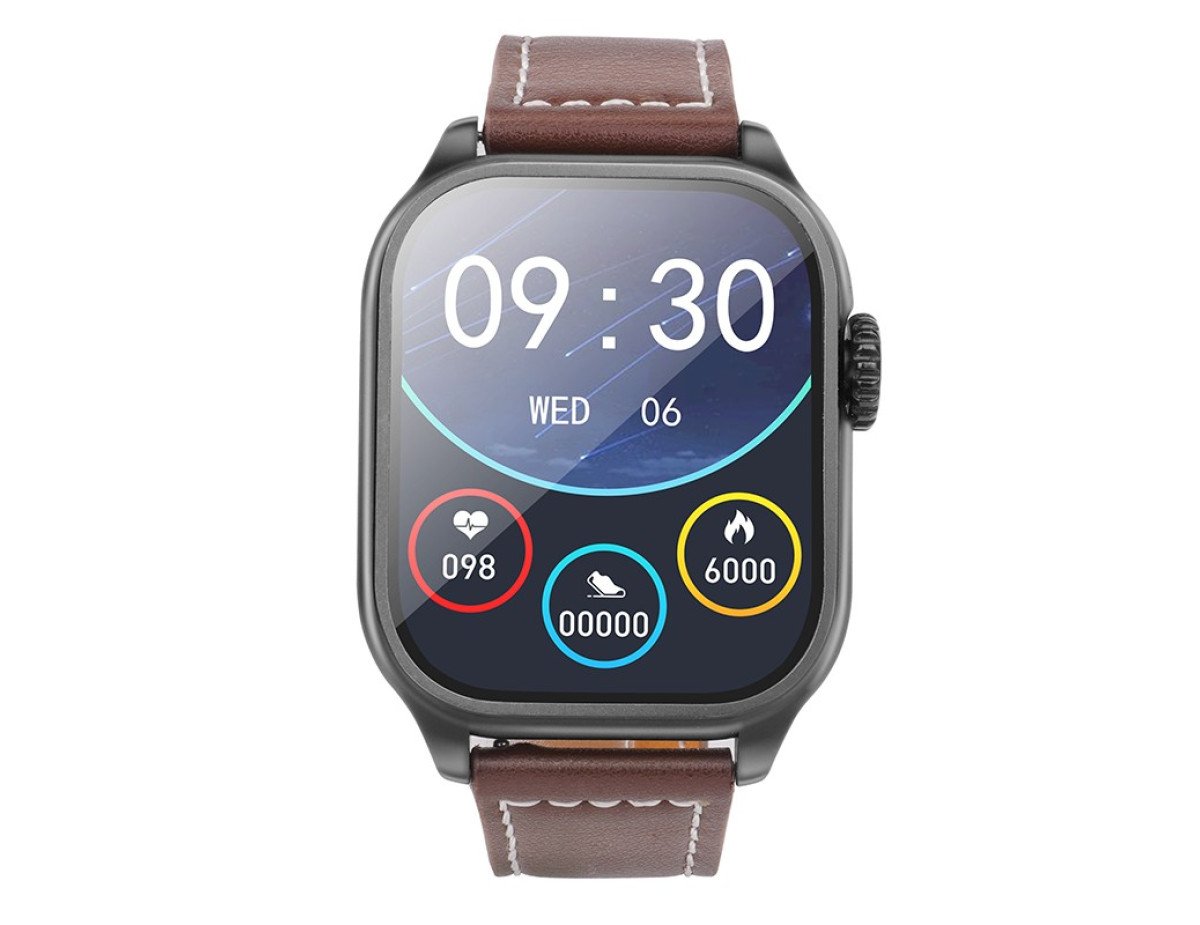 Smartwatch Hoco Y17 IP67 IPS Οθόνη 2.03" 300mAh V5.0 με Δυνατότητα Κλήσεων Μαύρο