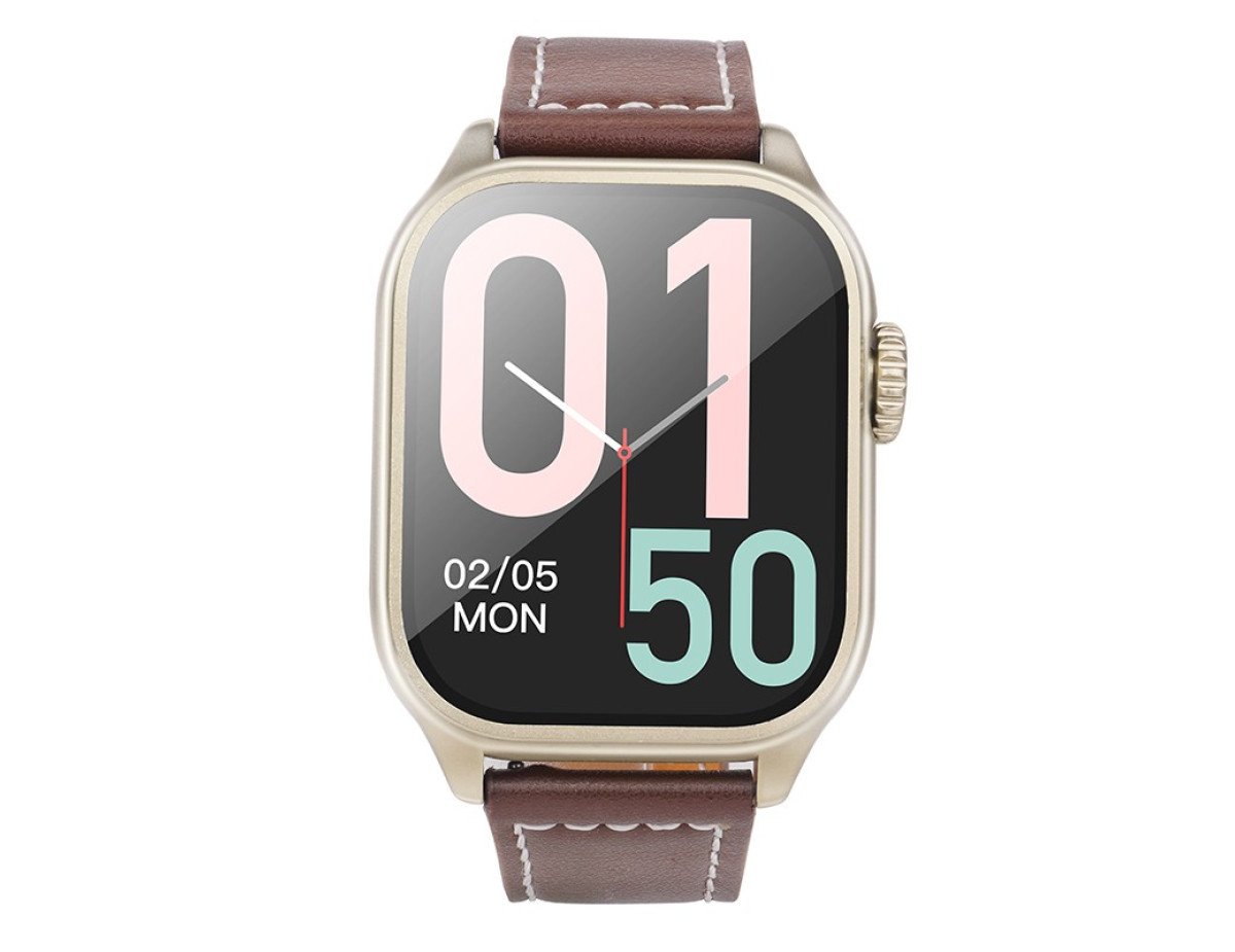 Smartwatch Hoco Y17 IP67 IPS Οθόνη 2.03" 300mAh V5.0 με Δυνατότητα Κλήσεων Χρυσαφί