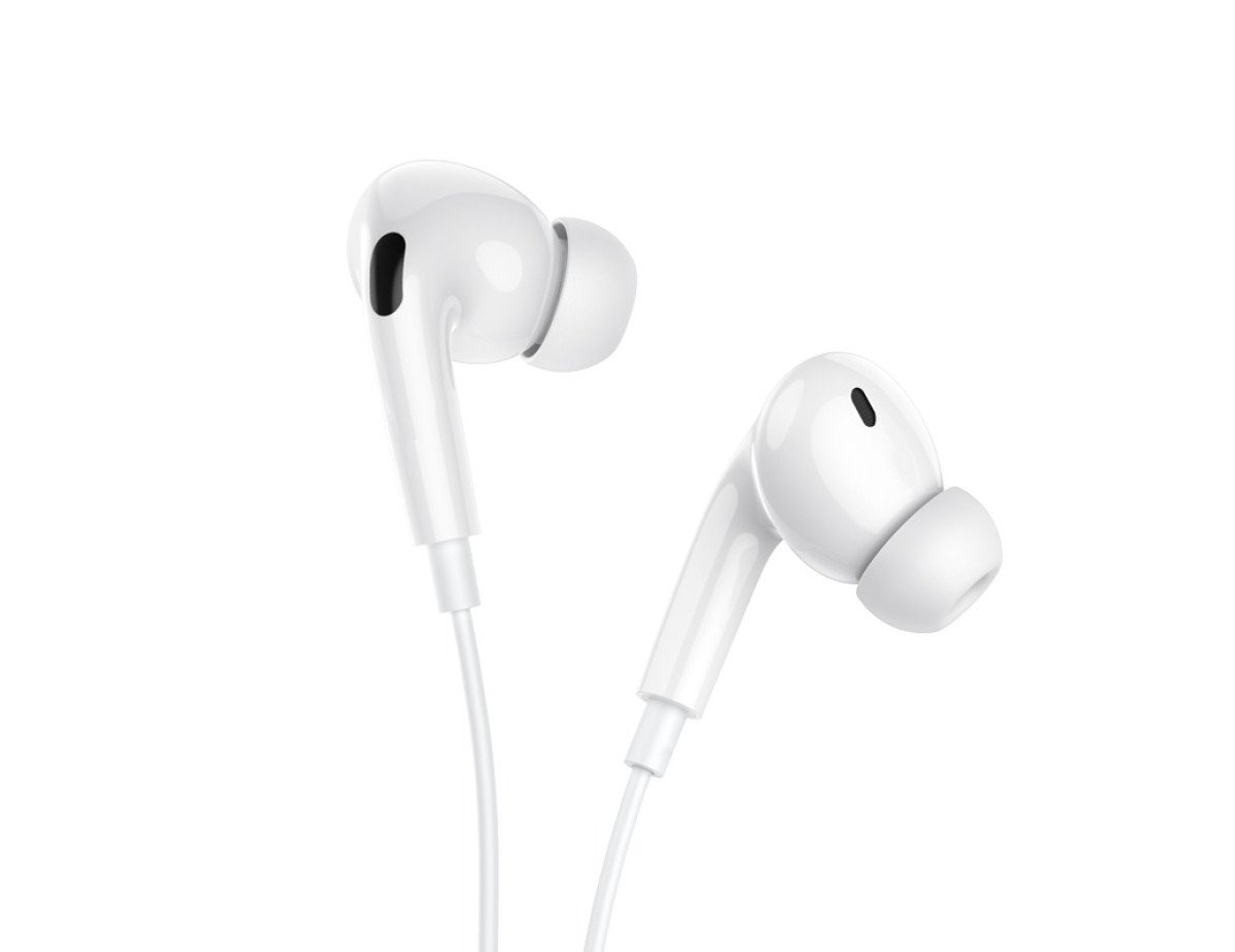 Hands Free Hoco M111 Max Primero Series Earphones Stereo Lightning Λευκά 1,2μ